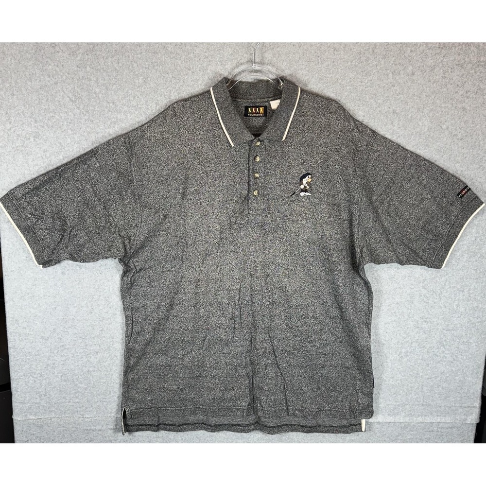 Disney Foursome Polo Shirt Mens 2XL Grumpy Golf Embroidered Vintage Style